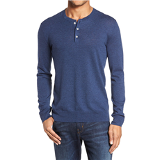 Long Sleeve Henley Sweater